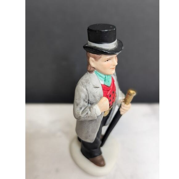 Vintage Lefton Colonial Village Morton Manchester figure Holiday Christmas - Picture 2 of 7